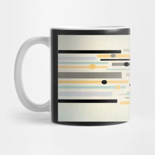 Stripes And Circles Abstract Art Mug